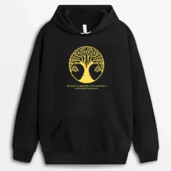 To Walk In Nature Is To Witness A Thousand Miracles Lionxgap Hoodie - Black