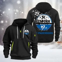 SC Paderborn Hoodie Half Zipper, Gift For SC Paderborn Fan BDE051626444 - Black