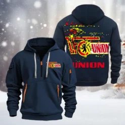 Union Berlin Hoodie Half Zipper, Gift For Union Berlin Fan BDE051626446 - Vavy