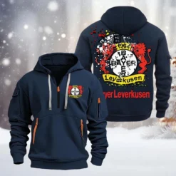 Bayer 04 Leverkusen Hoodie Half Zipper, Gift For Bayer 04 Leverkusen Fan BDE051626453 - Vavy