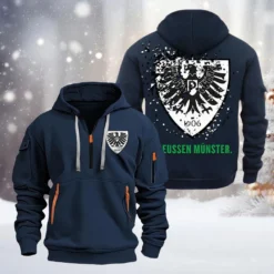 Preussen Munster Hoodie Half Zipper, Gift For Preussen Munster Fan BDE051626455 - Vavy