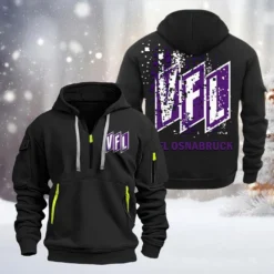 VfL Osnabruck Hoodie Half Zipper, Gift For VfL Osnabruck Fan BDE051626456 - Black