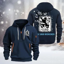 1860 Munich Hoodie Half Zipper, Gift For 1860 Munich Fan BDE051626460 - Vavy