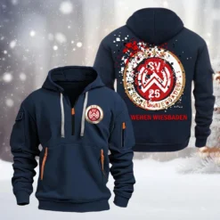 Wehen Wiesbaden Hoodie Half Zipper, Gift For Wehen Wiesbaden Fan BDE051626463 - Vavy