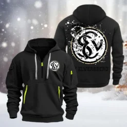 SV Elversberg Hoodie Half Zipper, Gift For SV Elversberg Fan BDE051626465 - Black