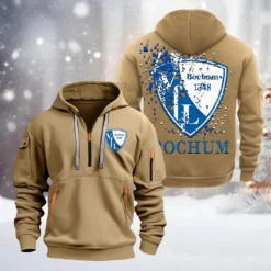 VfL Bochum Hoodie Half Zipper, Gift For VfL Bochum Fan BDE051626466 - Khaki