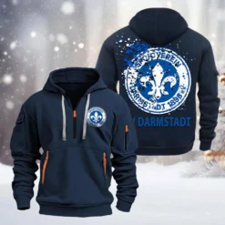Darmstadt 98 Hoodie Half Zipper, Gift For Darmstadt 98 Fan BDE051626470 - Vavy