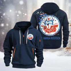 Hansa Rostock Hoodie Half Zipper, Gift For Hansa Rostock Fan BDE051626471 - Vavy