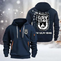 SSV Ulm 1846 Fussball Hoodie Half Zipper, Gift For SSV Ulm 1846 Fussball Fan BDE051626474 - Vavy