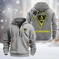 Alemannia Aachen Hoodie Half Zipper, Gift For Alemannia Aachen Fan BDE051626475 - Gray