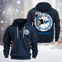 Arminia Bielefeld Hoodie Half Zipper, Gift For Arminia Bielefeld Fan BDE051626478 - Vavy