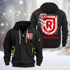 Jahn Regensburg Hoodie Half Zipper, Gift For Jahn Regensburg Fan BDE051626479 - Black