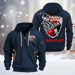 FC Ingolstadt Hoodie Half Zipper, Gift For FC Ingolstadt Fan BDE051626480 - Vavy