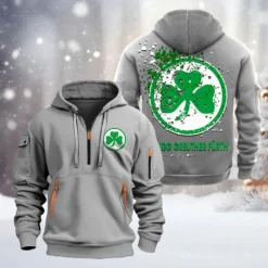 SpVgg Greuther Furth Hoodie Half Zipper, Gift For SpVgg Greuther Furth Fan BDE051626482 - Gray