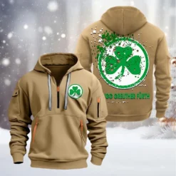 SpVgg Greuther Furth Hoodie Half Zipper, Gift For SpVgg Greuther Furth Fan BDE051626482 - Khaki