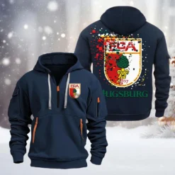 FC Augsburg Hoodie Half Zipper, Gift For FC Augsburg Fan BDE051626483 - Vavy
