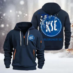 Karlsruher SC Hoodie Half Zipper, Gift For Karlsruher SC Fan BDE051626486 - Vavy