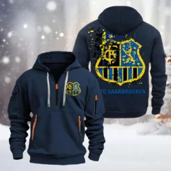 FC Saarbrucken Hoodie Half Zipper, Gift For FC Saarbrucken Fan BDE051626488 - Vavy