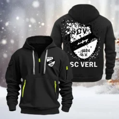 SC Verl Hoodie Half Zipper, Gift For SC Verl Fan BDE051626489 - Black