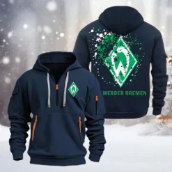 SV Werder Bremen Hoodie Half Zipper, Gift For SV Werder Bremen Fan BDE051626490 - Vavy