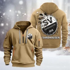SV Sandhausen Hoodie Half Zipper, Gift For SV Sandhausen Fan BDE051626491 - Khaki