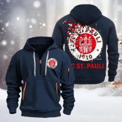 FC St. Pauli Hoodie Half Zipper, Gift For FC St. Pauli Fan BDE051626493 - Vavy