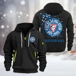 Holstein Kiel Hoodie Half Zipper, Gift For Holstein Kiel Fan BDE051626497 - Black