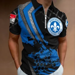 1. FC Heidenheim Zipper Polo Shirt, Gift For 1. FC Heidenheim Fan BDE051725705 - Zipper Polo Shirt