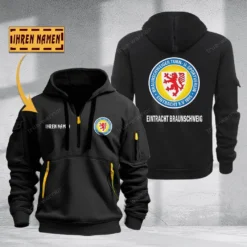 Eintracht Braunschweig Hoodie Haft Zipper, Gift For Eintracht Braunschweig Fan BDE051725561-Black
