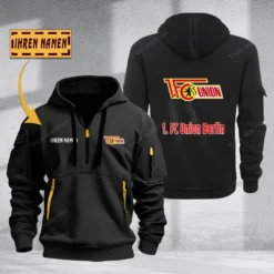 1. FC Union Berlin Hoodie Haft Zipper, Gift For 1. FC Union Berlin Fan BDE051725571-Black