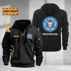 Holstein Kiel Hoodie Haft Zipper, Gift For Holstein Kiel Fan BDE051725600-Black