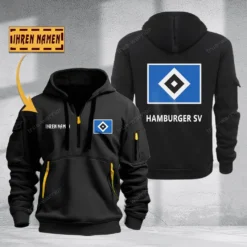 Hamburger SV Hoodie Haft Zipper, Gift For Hamburger SV Fan BDE051725610-Black