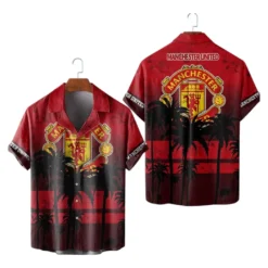 Manchester Utd Hawaiian Shirt, Gift for Manchester Utd fan EPL10052125002