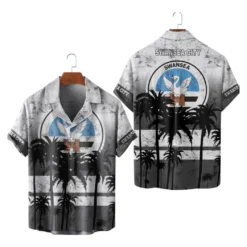 Swansea City Hawaiian Shirt, Gift for Swansea City fan EPL10052125017
