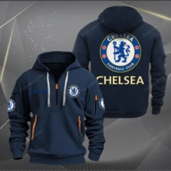 Chelsea Hoodie Half Zipper, Gift for Chelsea fan EPL14052225000 - Navy