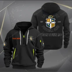 Luton Town Hoodie Half Zipper, Gift for Luton Town fan EPL14052225006 - Black