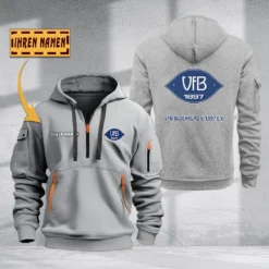 VfB Oldenburg v. 1897 e.V Hoodie Haft Zipper, Gift For VfB Oldenburg v. 1897 e.V Fan BDE051725556-Gray