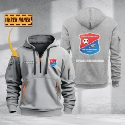 SpVgg Unterhaching Hoodie Haft Zipper, Gift For SpVgg Unterhaching Fan BDE051725591-Gray