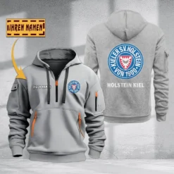 Holstein Kiel Hoodie Haft Zipper, Gift For Holstein Kiel Fan BDE051725600-Gray