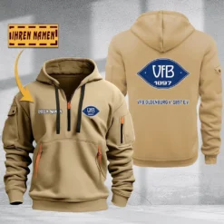 VfB Oldenburg v. 1897 e.V Hoodie Haft Zipper, Gift For VfB Oldenburg v. 1897 e.V Fan BDE051725556-Khaki
