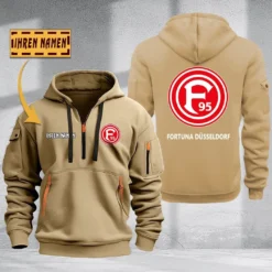 Fortuna Dusseldorf Hoodie Haft Zipper, Gift For Fortuna Dusseldorf Fan BDE051725613-Khaki
