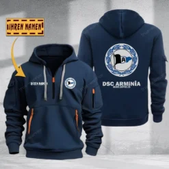 DSC Arminia Bielefeld Hoodie Haft Zipper, Gift For DSC Arminia Bielefeld Fan BDE051725558-Navy