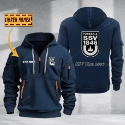 SSV Ulm 1846 Hoodie Haft Zipper, Gift For SSV Ulm 1846 Fan BDE051725559-Navy