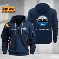 SC Paderborn Hoodie Haft Zipper, Gift For SC Paderborn Fan BDE051725562-Navy