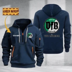 VfB Lübeck Hoodie Haft Zipper, Gift For VfB Lübeck Fan BDE051725569-Navy