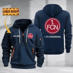 1. FC Nurnberg Hoodie Haft Zipper, Gift For 1. FC Nurnberg Fan BDE051725579-Navy