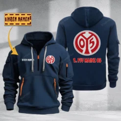 1. FSV Mainz 05 Hoodie Haft Zipper, Gift For 1. FSV Mainz 05 Fan BDE051725589-Navy
