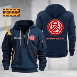 Rot-Weiss Essen e.V Hoodie Haft Zipper, Gift For Rot-Weiss Essen e.V Fan BDE051725595-Navy