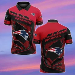 New England Patriots Polo Shirt, All Over Print Polo Shirt NFL02063025005