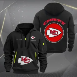 Kansas City Chiefs Hoodie Half Zipper, All Over Print Hoodie Half Zipper NFL02063025009